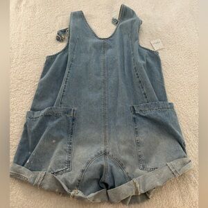 Free people Denim Overalls (shorts)